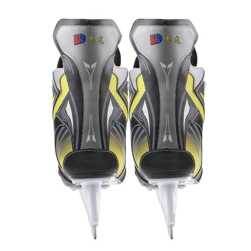 Original Black Dragon Ice Hockey Shoes Adult Child Ice Skates Professional Ball Knife Ice Hockey Knife Shoes Real Ice Skates