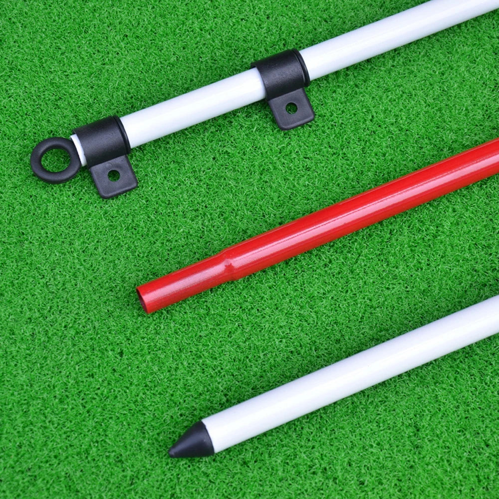 Golf Flags Hole Pole Cup Set, Portable 5 Section Practice Golf Pin Pole Flags for Yard Garden Training