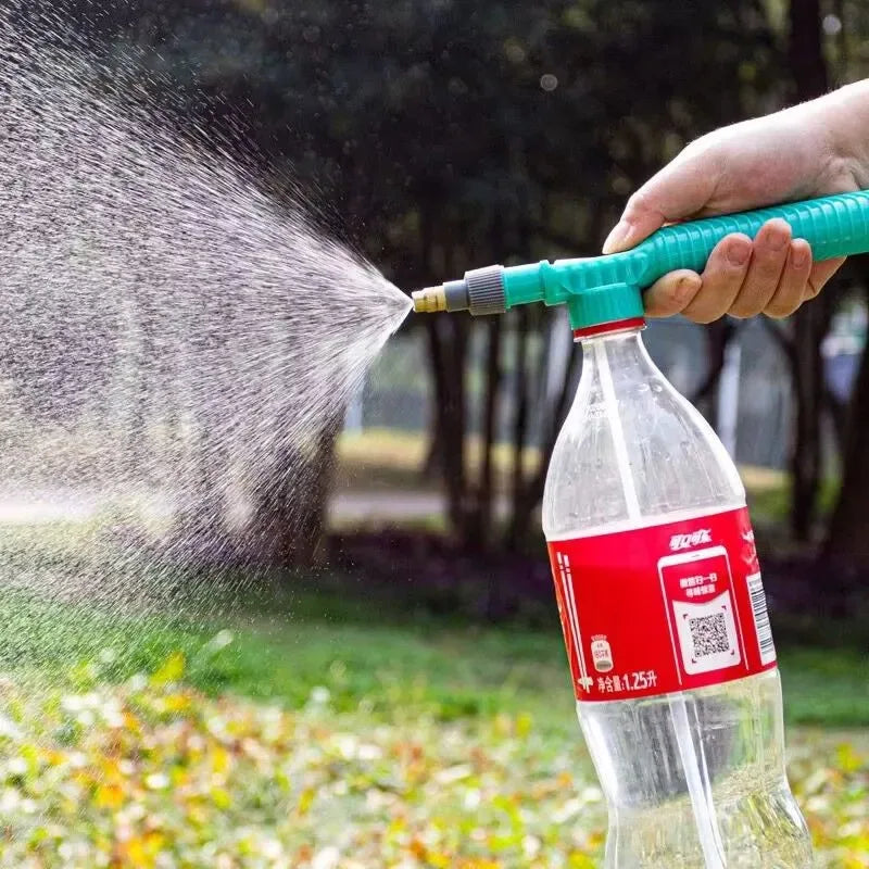 1 Set,Adjustable Beverage Bottle Sprayer Watering Flower SprinklerSprinkler Pressure Atomizer Nozzle Gardening Tools 