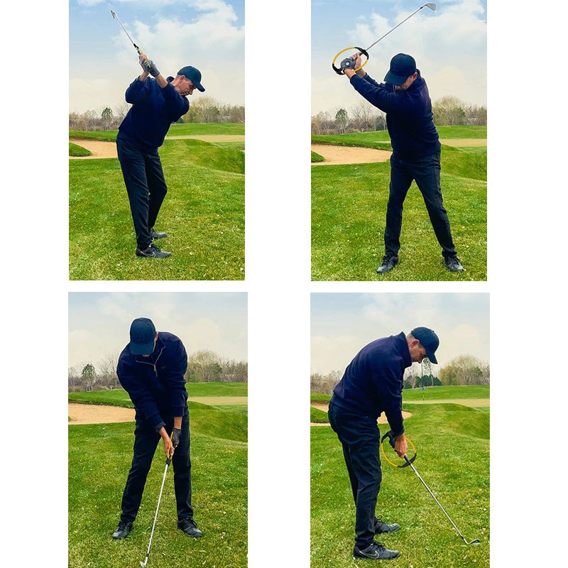 Golf Swing Trainer Exercises Plane Corrector Gesture Golf Swing Posture Correction Durable Golf Swing Training Aids