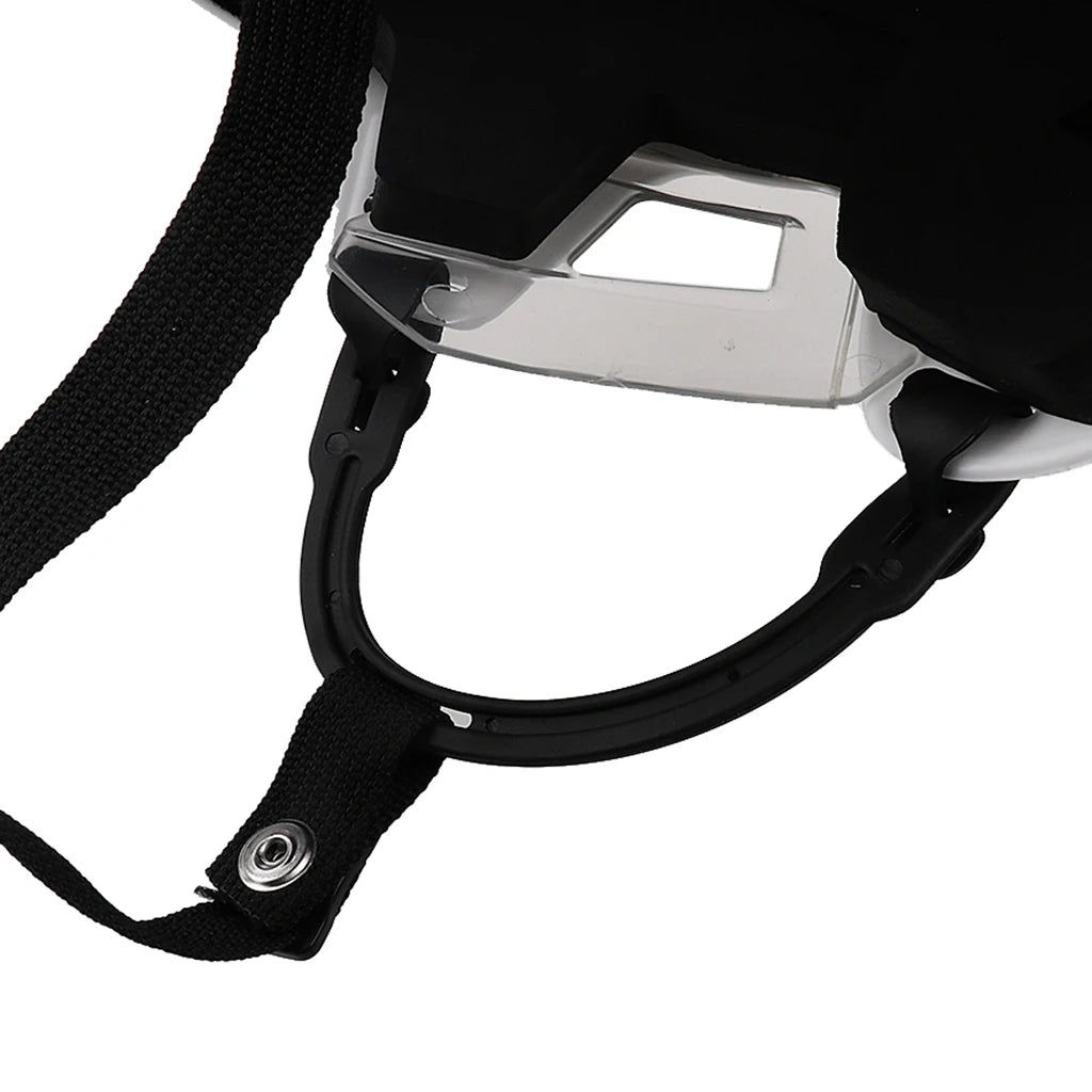 Adjustable Ice Hockey Helmet & Mask Combo For unisex adult White & Face Combo For Men & Women Professional Protective M/L