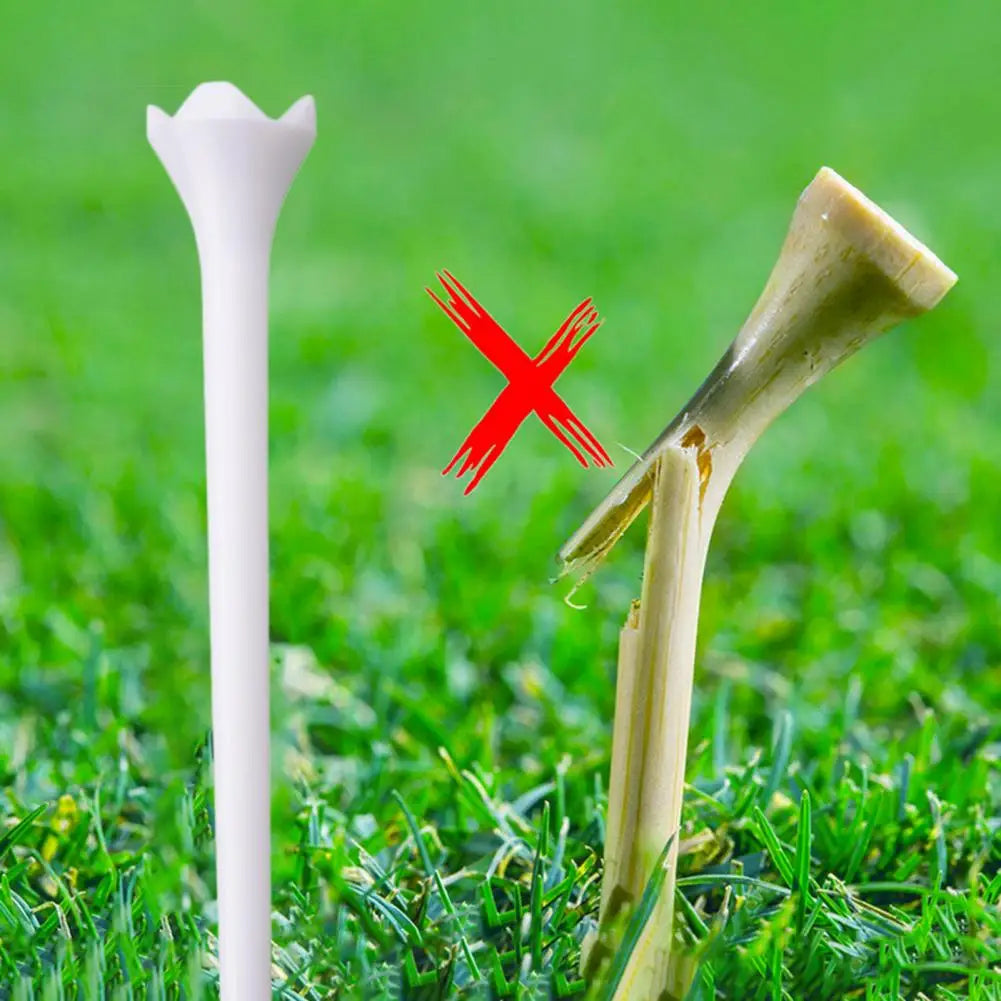 Golf Supplies Plastic Golf Tee Premium Reusable Golf Tees High Stability Low Friction Training for Performance Long Durable