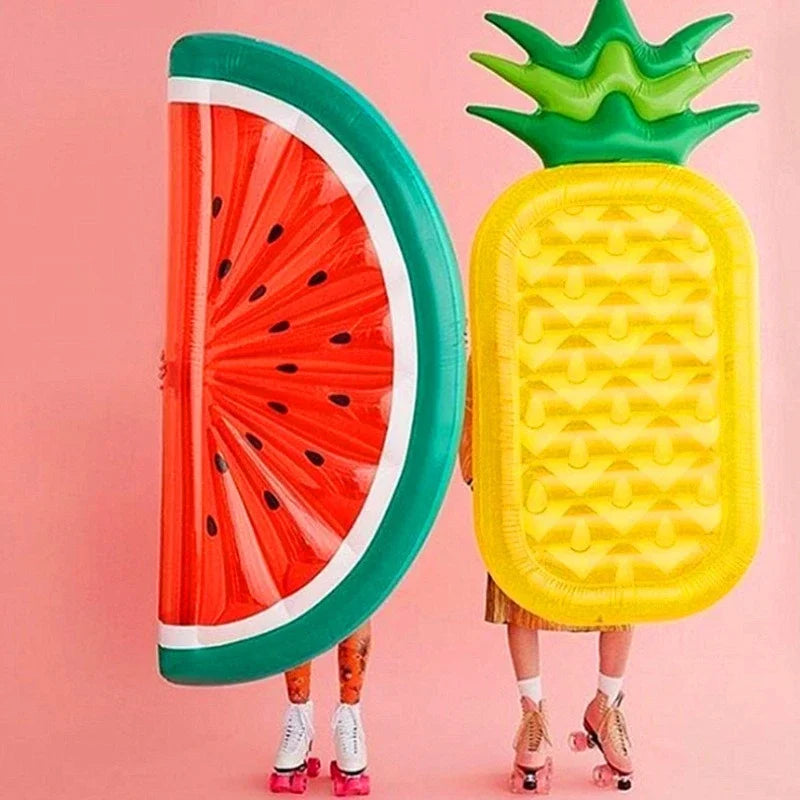 Fruit Floating Row Watermelon Swimming Pool Circle Inflatable Mattress Pool Party Summer Beach Float Water Sport Toy Accessories