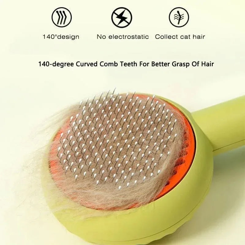 Cat Grooming Brush Pet Grooming Brush Tool for Dogs and Cats Gently Removes Tangled Hair Slicker Brush for Pet Massage