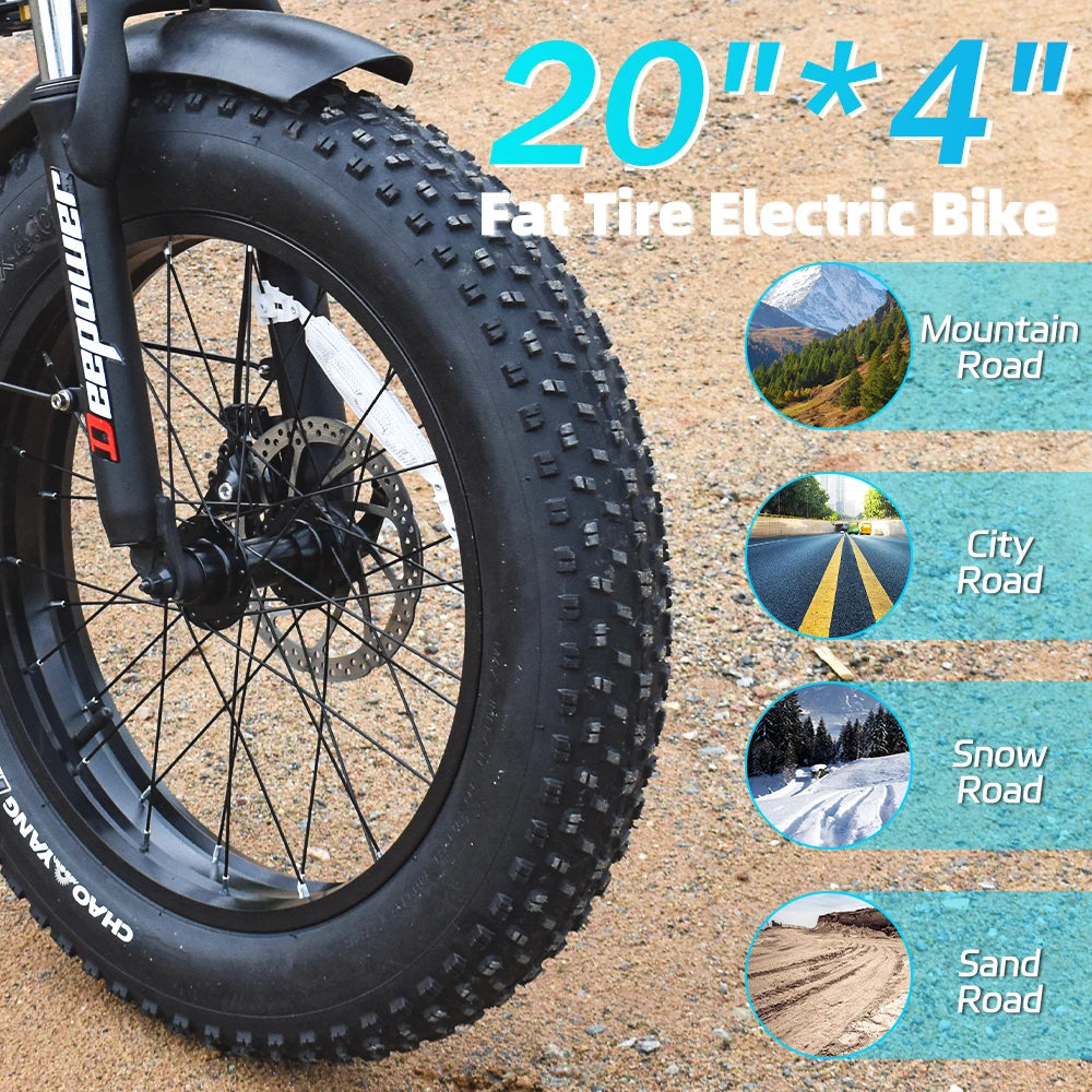 G20Pro 2000W Folding Electric Bicycle 1000W 48V