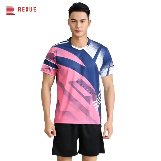 Badminton Shirt Table Tennis Jersey For Men 2024 Running Fitness Round Neck Sport Tee Summer Outdoor 3d Printed Fashion T-shirt
