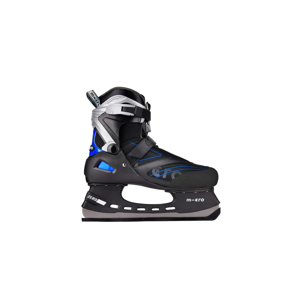 Micro ZERO PRO,Snug Fit,Adult Figure Ice Skates Hockey Skating Shoes,White for Girls,Black for MEN, Easy Lace-up