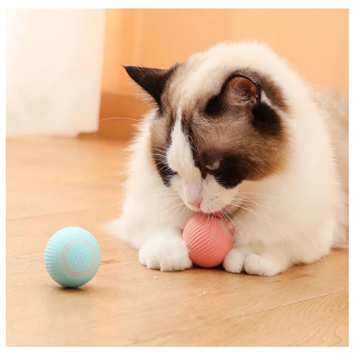 Cat Toys Intelligent Interactive Cat Toys Ball with LED Lights Automatic Moving Rolling Ball for Indoor Cat Toy Pet Balls