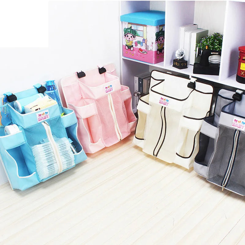 Organizer Crib Hanging Storage Bag Caddy Organizer for Baby Essentials Diaper Stackers Caddies Baby Storage