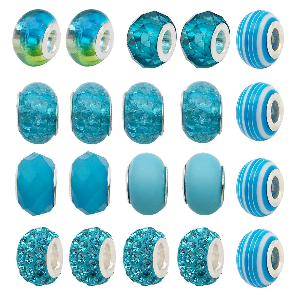 DUOYING DIY Bracelet Making Kit Personlized Crystal Beads Pendant Beginner Kids Jewelry Making Kit For Girl's  Christmas Gift
