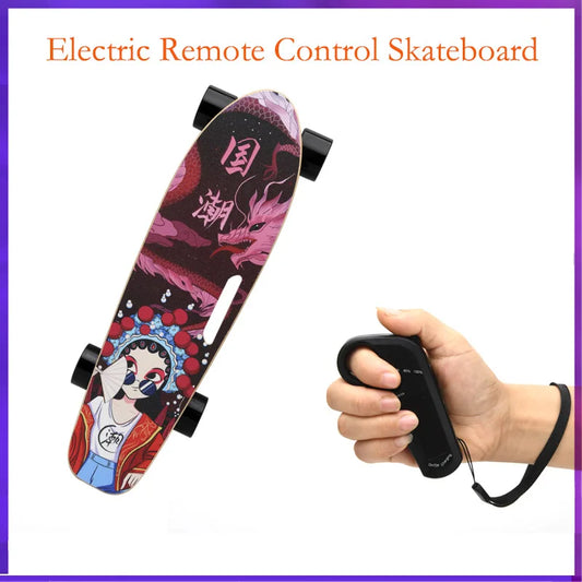 Electric Skateboard Four-wheel Size Fish Plate Step adult Brush Street Student Adult Professional Board Wireless Remote Control