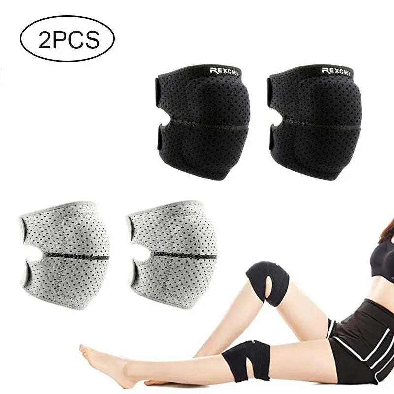 2Pcs Protective Knee Pads Dancing Running Hiking Basketball Volleyball Breathable EVA Thicken Knee Patella Brace Sports Gear