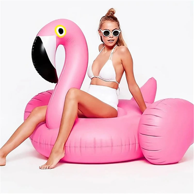 Giant Swan Watermelon Floats Pineapple Flamingo Swimming Ring Unicorn Inflatable Pool Float Child&Adult Water Toys boia