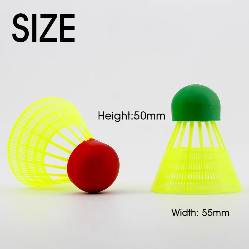 WELKIN 5pcs Mini Speed Super Nylon Rubber Ball head Badminton Shuttlecocks Great Stability Indoor Outdoor Sports Training Balls