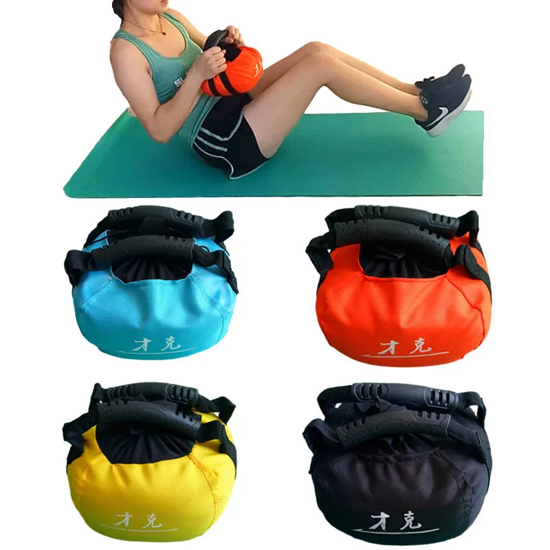 Fitness Adjustable Weight Kettlebell Portable Sandbag Heavy Duty Training Sandbag Weightlifting Dumbbell Home Workout Equipment