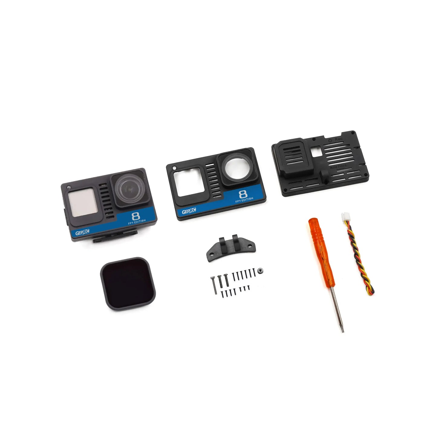 GEPRC Naked GoPro Hero 8 Full Camera 4K 2-6S 25.7g for Crown HD Crocodile Baby 4 CineLog25 ROCKET FPV Cinewhoop Ducted Drones