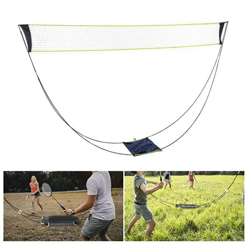 Portable Badminton Net with Stand Carry Bag, Folding Volleyball Tennis Badminton Drop Shipping