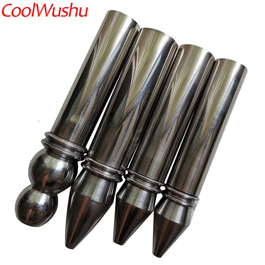 Kung fu spear stainless steel spear tail-like part appendage Martial arts equipment red-tasselled spear tail