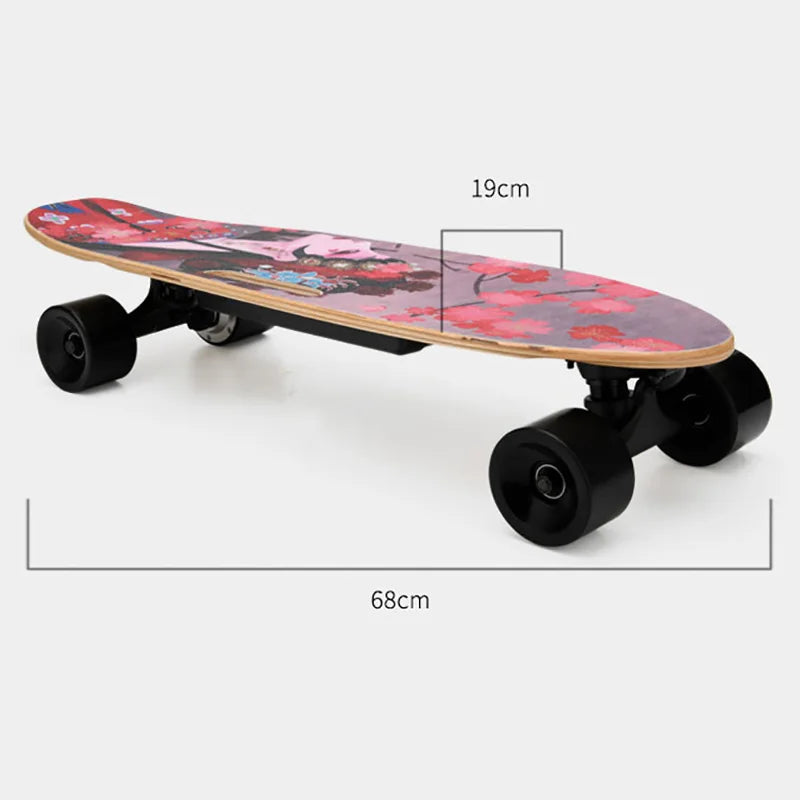 Electric Skateboard Four-wheel Size Fish Plate Step adult Brush Street Student Adult Professional Board Wireless Remote Control