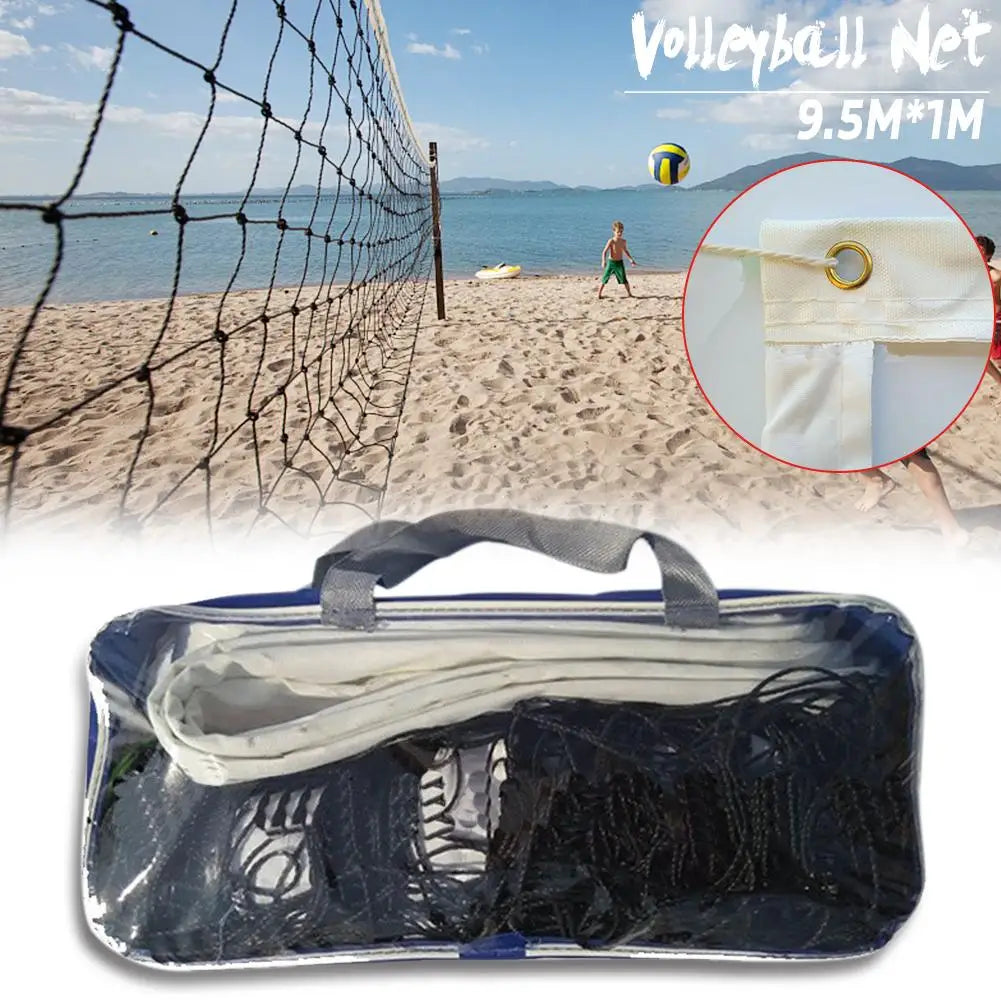 1PC 9.5x1m Portable Badminton Volleyball Net Indoor Or Outdoor For Beach Volleyball Net Training Exercise