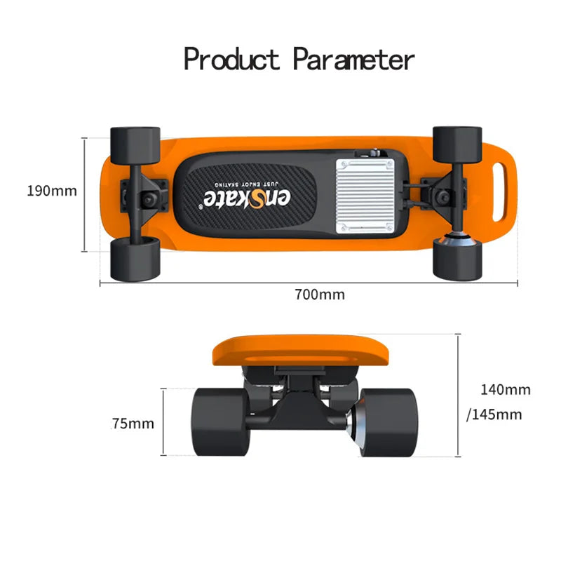 Electric Skateboard Four Wheel Remote Control Portable Handle Mini Campus Scooter Smart Board