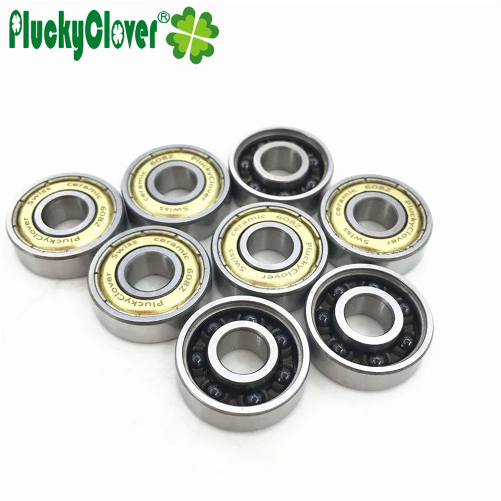 PluckyClover Abec11 608 Ceramic ball bearing Roller Skates Inline Speed Skating Inline Skate shoes 7 ball Ceramic Skate Bearing