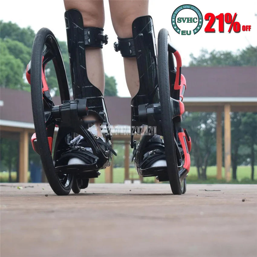 Outdoor Street Freeline Skateboard Slip Rubber Roller Skates 20 Inch 2 Big Wheels Inline Skating Shoes Adult Size 37-45 TF-01