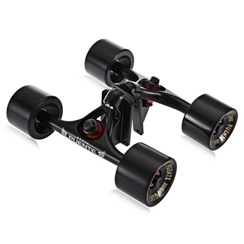New Pro Longboard Truck Aluminum Alloy 2 Pieces Skate Truck With 70mm Big Wheels Skateboard Trucks Parts