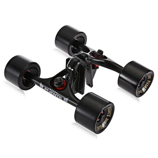 New Pro Longboard Truck Aluminum Alloy 2 Pieces Skate Truck With 70mm Big Wheels Skateboard Trucks Parts