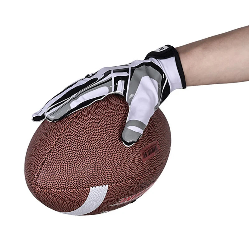 1 Pair Adults Profession Sports Gloves Breathable Anti-slip American Football Baseball Gloves Full Finger Adjustable Gloves