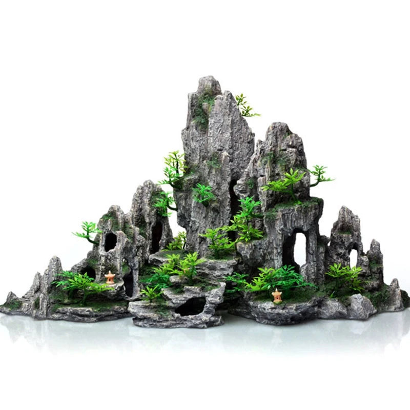 Plant rockery multi-style aquarium decorations, fish tank decoration and landscaping, decorative aquarium accessories