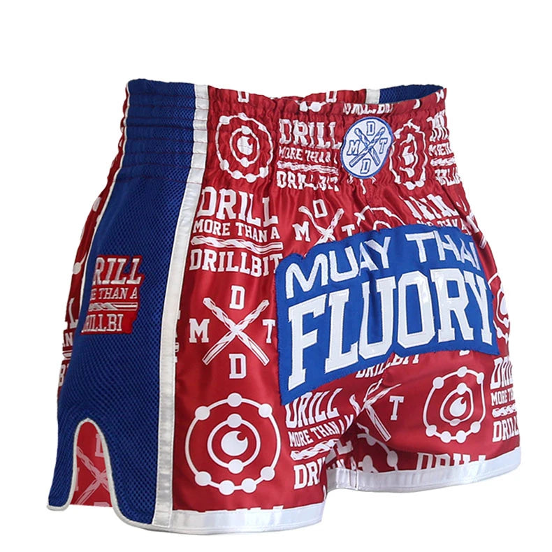 FLUORY Muay Thai Shorts Free Combat  Mixed Martial Arts Boxing Training Match  Pants