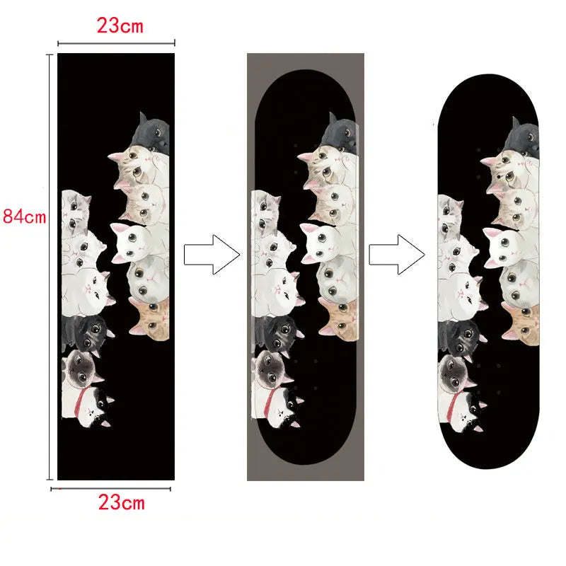 Customized DIY skateboard double rocker sandpaper long board dance board professional electric car air hole waterproof skateboar