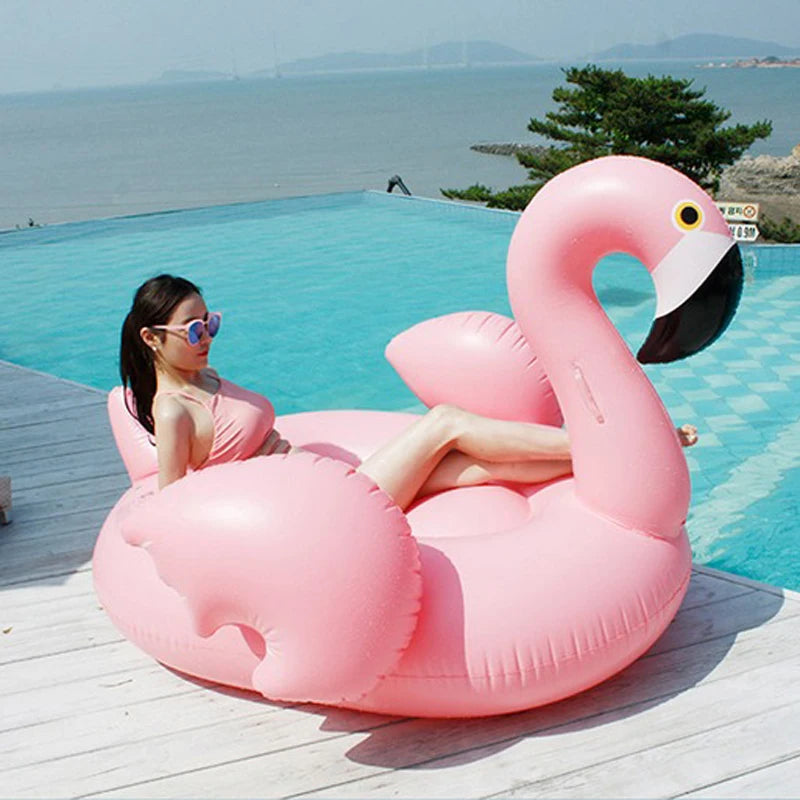 Giant Swan Watermelon Floats Pineapple Flamingo Swimming Ring Unicorn Inflatable Pool Float Child&Adult Water Toys boia