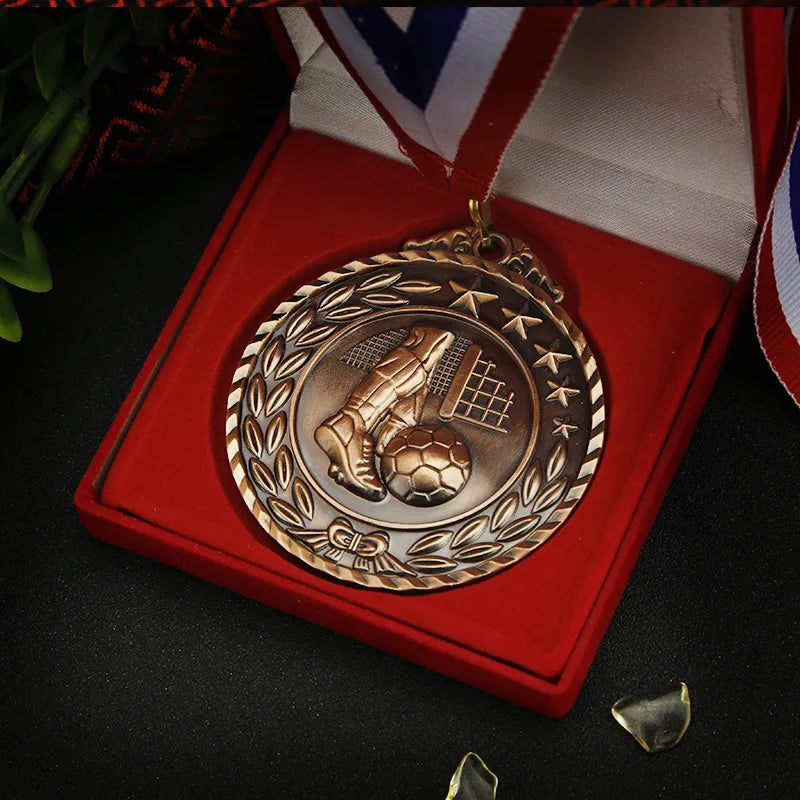 Volleyball medal factory price metal Spot sports football medal custom low price in stock gold silver bronze basketball Medal