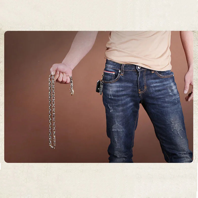 Outdoor Kungfu Equipment Tactical Steel Whip Self-defense Weapon Keel Defence Bracelet EDC Whip Necklace Waist Chain Supplies
