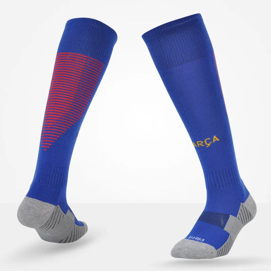 Men Soccer Socks New 17/18 Professional Club Football Antiskid Thick Warm Socks Knee High Training Long Stocking Socks For Adult