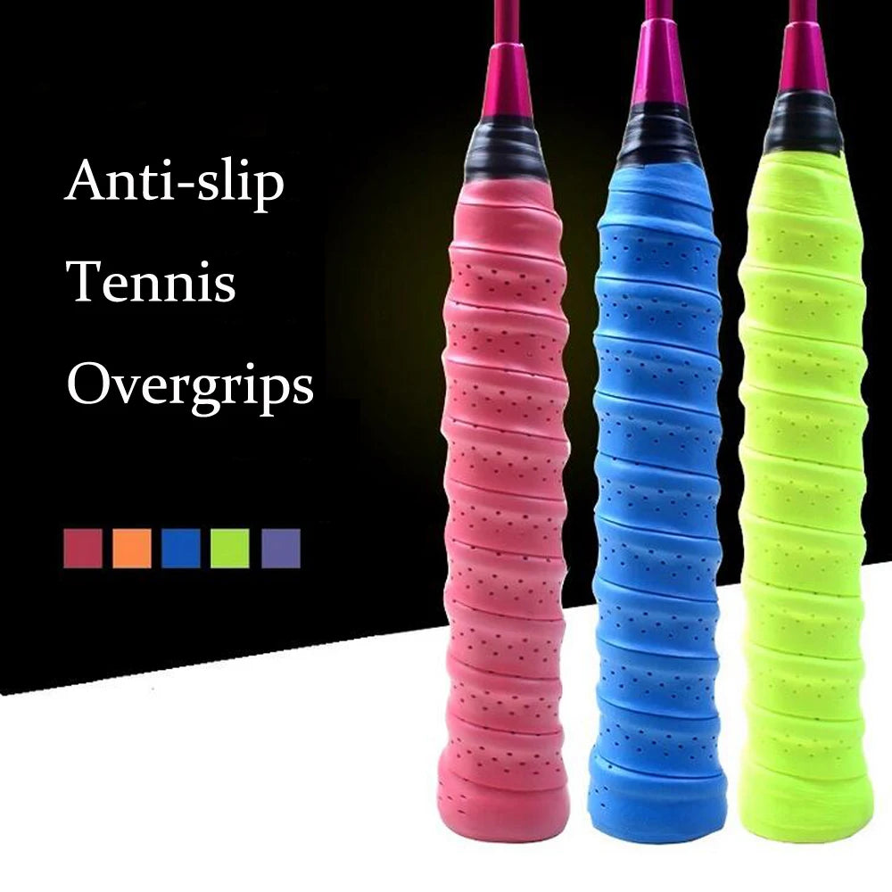 10pcs/lot Anti-slip Breathable Sport Over Grip Sweatband Griffband Tennis Overgrips Tape Badminton Racket Grips Sweatband