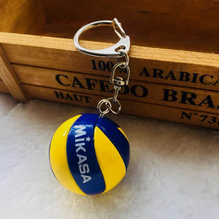 10pc PVC Volleyball Keychain Sport Key Chain Gift Car Ball Key Holder Ring For Sports Team For Men Women Keyring Birthday gift