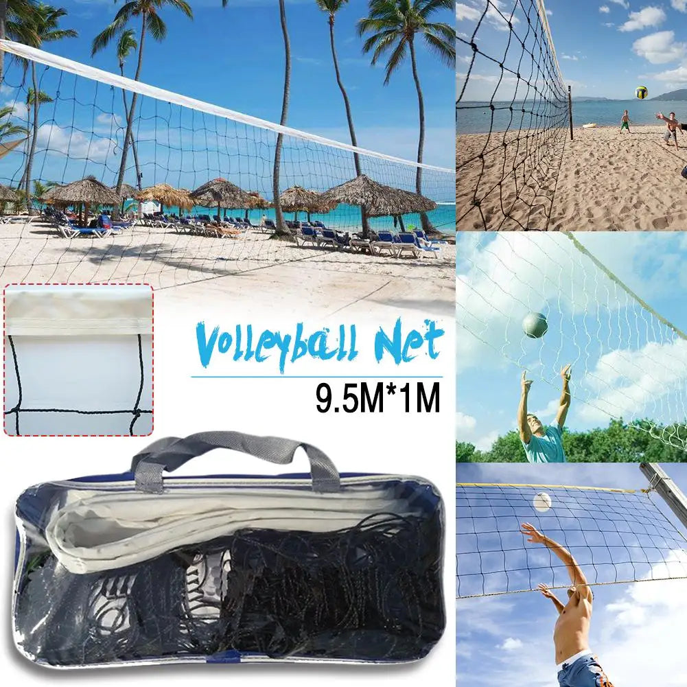 1PC 9.5x1m Portable Badminton Volleyball Net Indoor Or Outdoor For Beach Volleyball Net Training Exercise