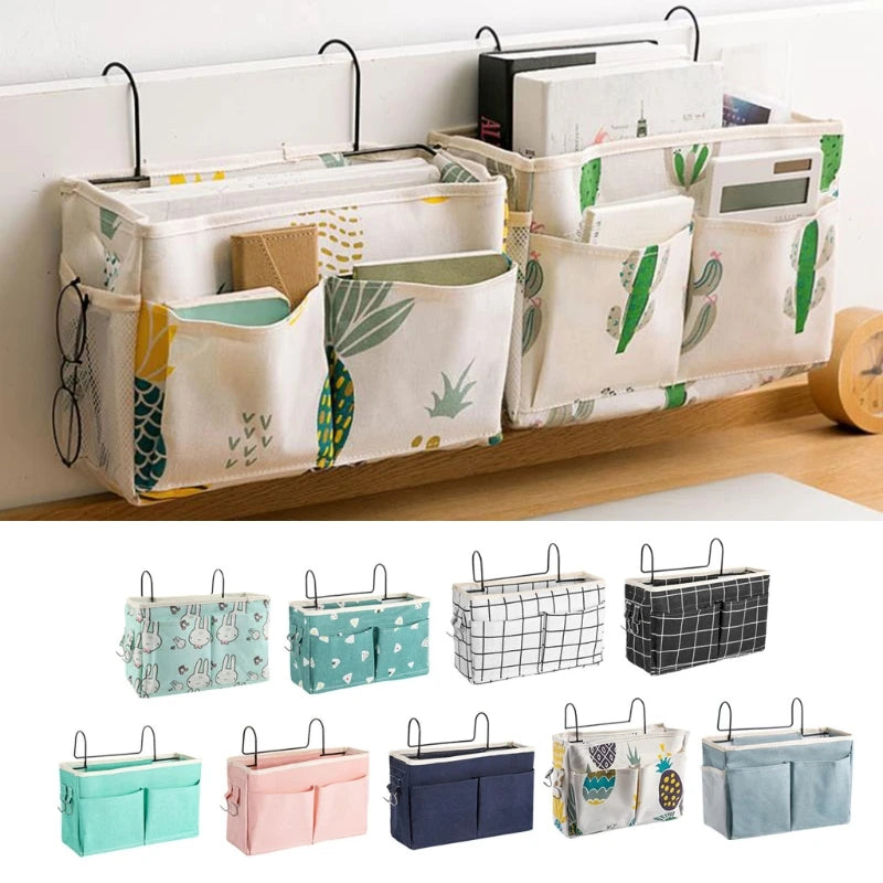 Portable Baby Care Essentials Hanging Organizers Crib Storage Cradle Baby Crib Organizer Diaper Bag Linen Baby Bed Accessories