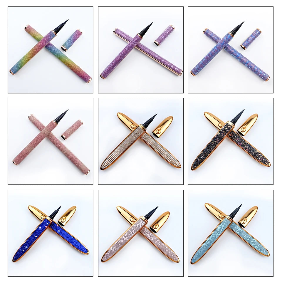 Makeup Eyeliner Wholesale 10/30pcs Magnetic Black Liquid Lash Glue Pen Cosmetics Eyeliner Pencil