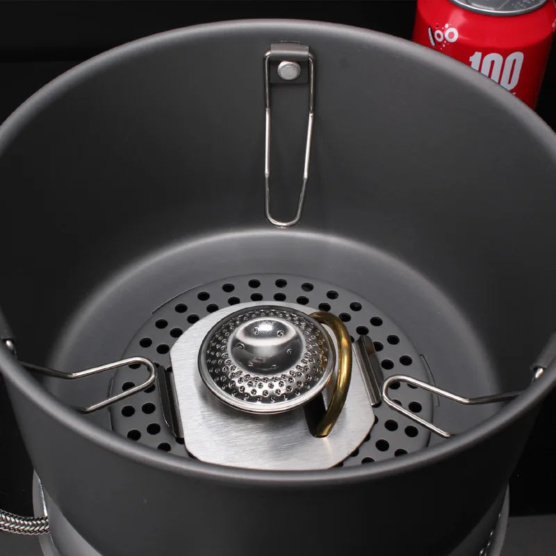 Outdoor Camping Cookware Set Pot BL100-Q1 Alcohol Stove Aluminium Alloy Gas Tank Alcohol Dual-purpose Pot（NO Gas Tank）