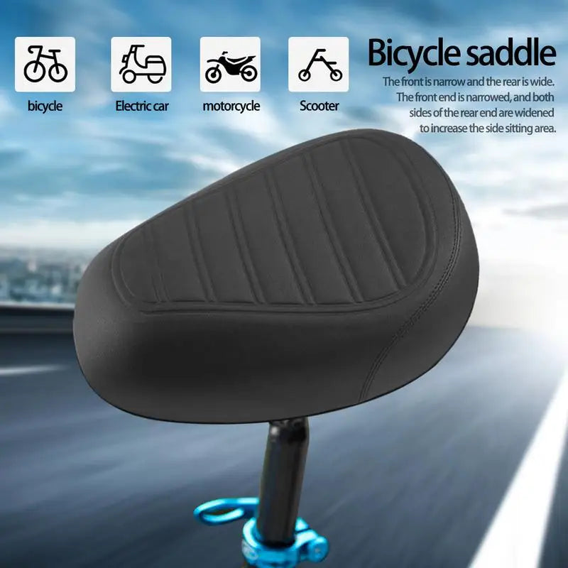 Breathable Bicycle Saddle Men Women MTB Road Bike Saddle Comfortable Bike Seat Cushion Shock Absorbing Widened Bicycle Seat