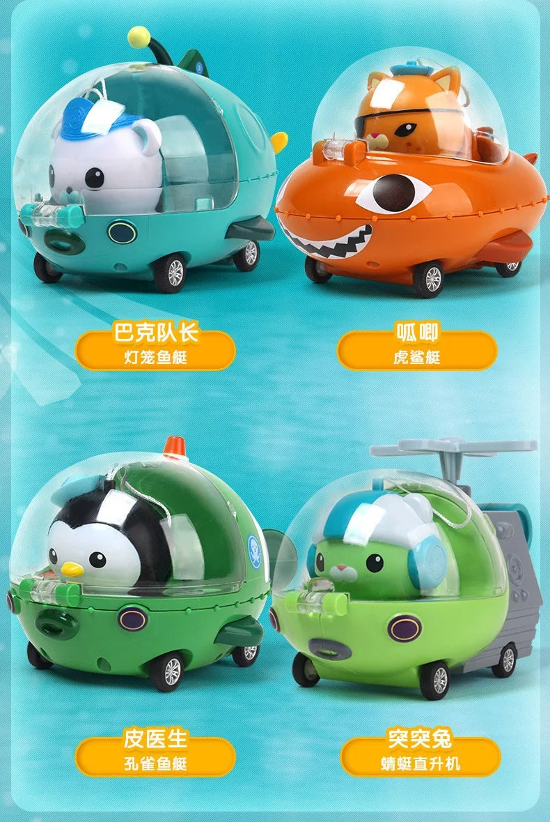 original octonauts GUP Vehicles PullBack Car Action Figures Figurines Kwazii  Barnacles  Shellington Peso Kids Toy Gift