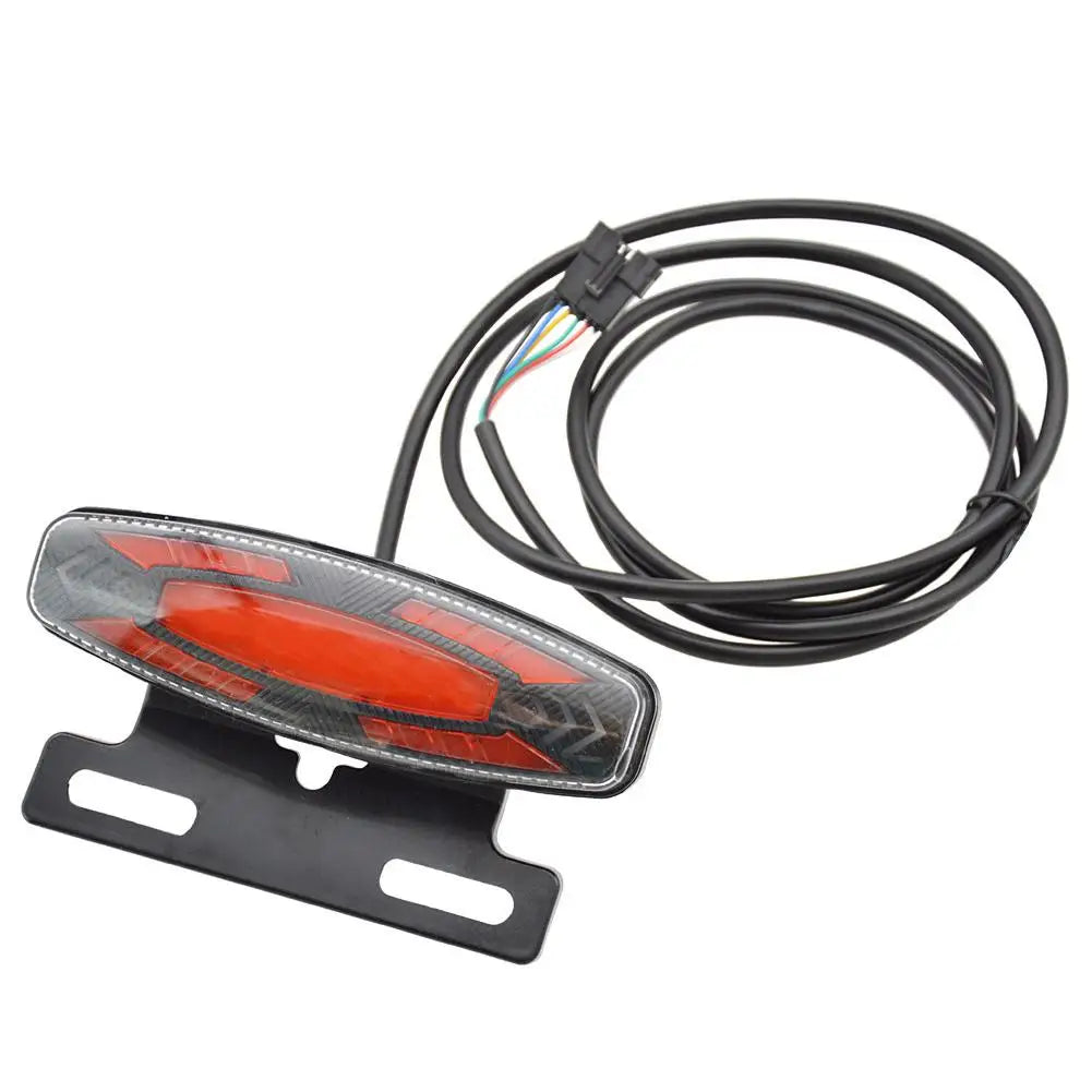 Electric Bicycle Tail Light Kit 24V to 48V Rear Warning Light Led Bike Led Taillight Night Spotlight Cycling Modification Parts