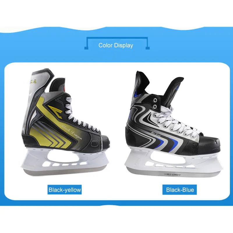 Original Black Dragon Ice Hockey Shoes Adult Child Ice Skates Professional Ball Knife Ice Hockey Knife Shoes Real Ice Skates