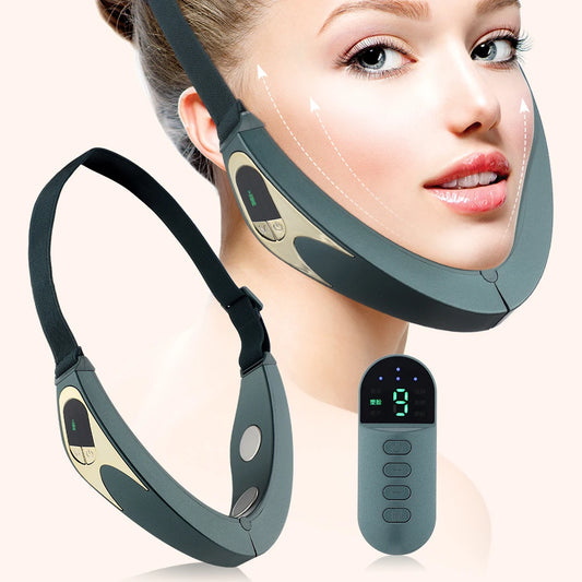 Electric V-Face Shaping Massager Lifting Neck Anti-Wrinkle Heated Double Chin Shaping Beauty Instrument With Remote Control