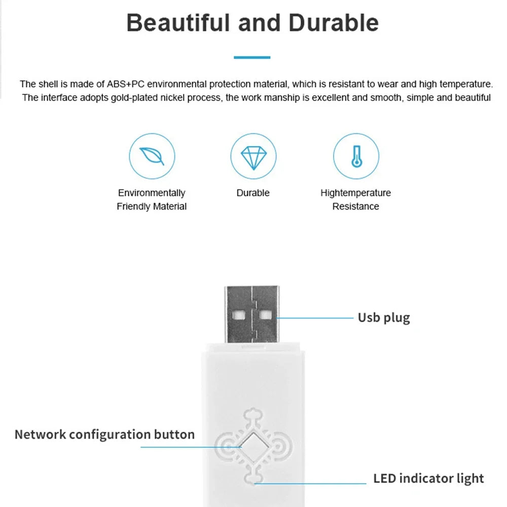 Tuya for ZigBee Signal Repeater USB Signal Amplifier Extender ZigBee Gateway Smart Home Devices Smart Automation For Smart Life