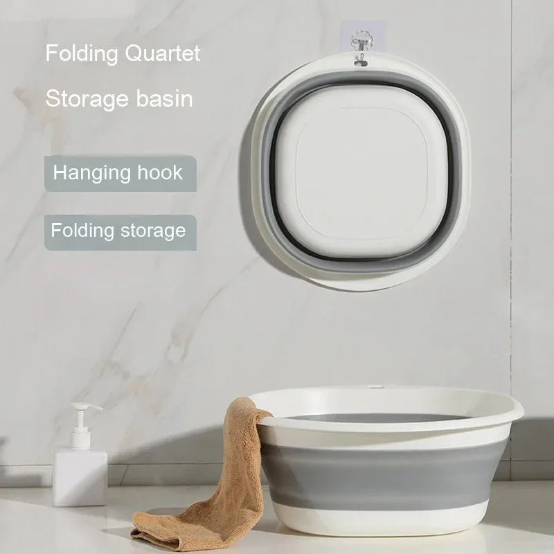 Foldable Basin Travel Portable Shampoo Basin Baby Adult Pregnant Women Dormitory Room Essential Bathroom Laundry Basin